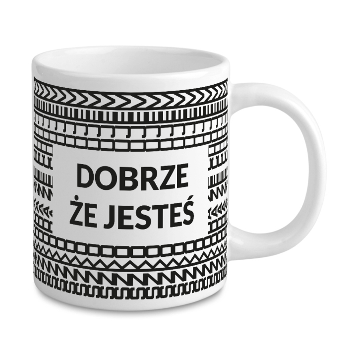 Kubek Dobrze, Że Jesteś – Szkoda, Że Chujem - Kubek z Ukrytym Napisem