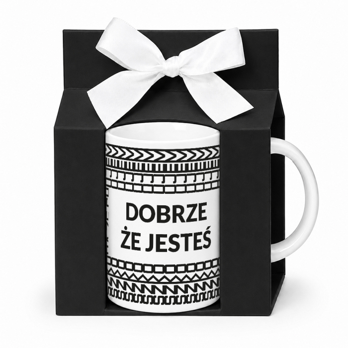 Kubek Dobrze, Że Jesteś – Szkoda, Że Chujem - Kubek z Ukrytym Napisem